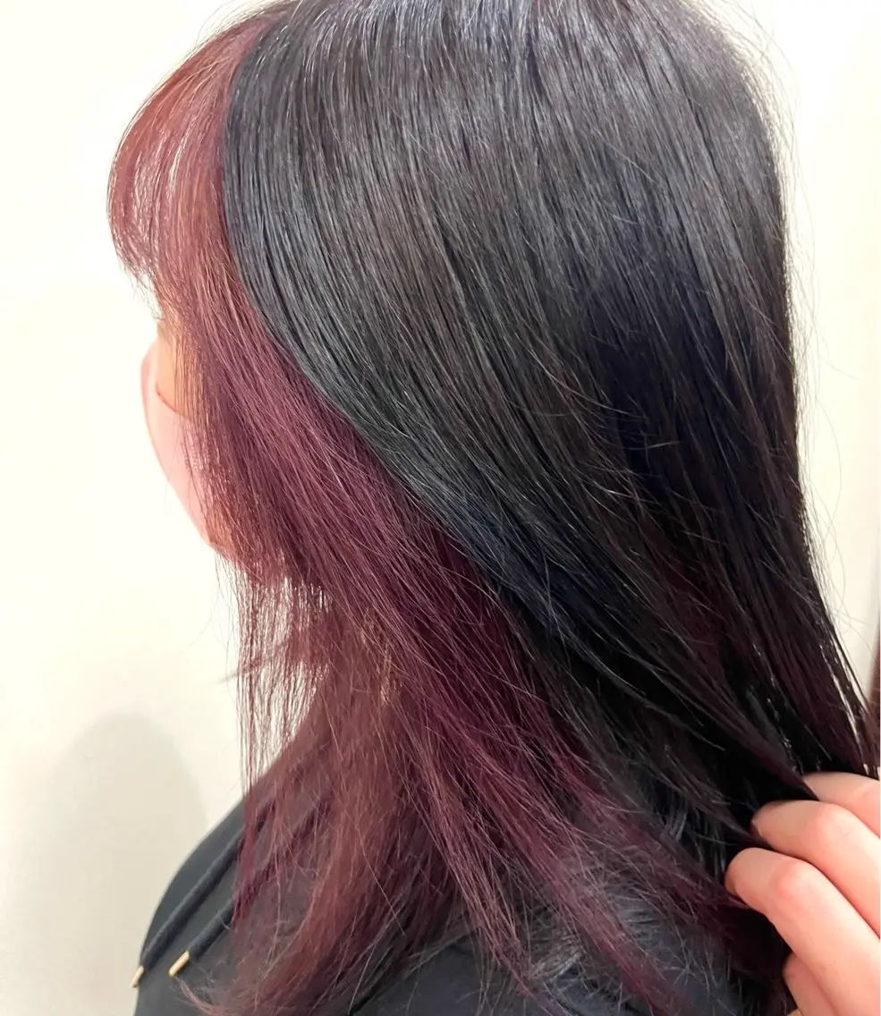 セミロング ヘアカラー 春日 涼太のヘアスタイル