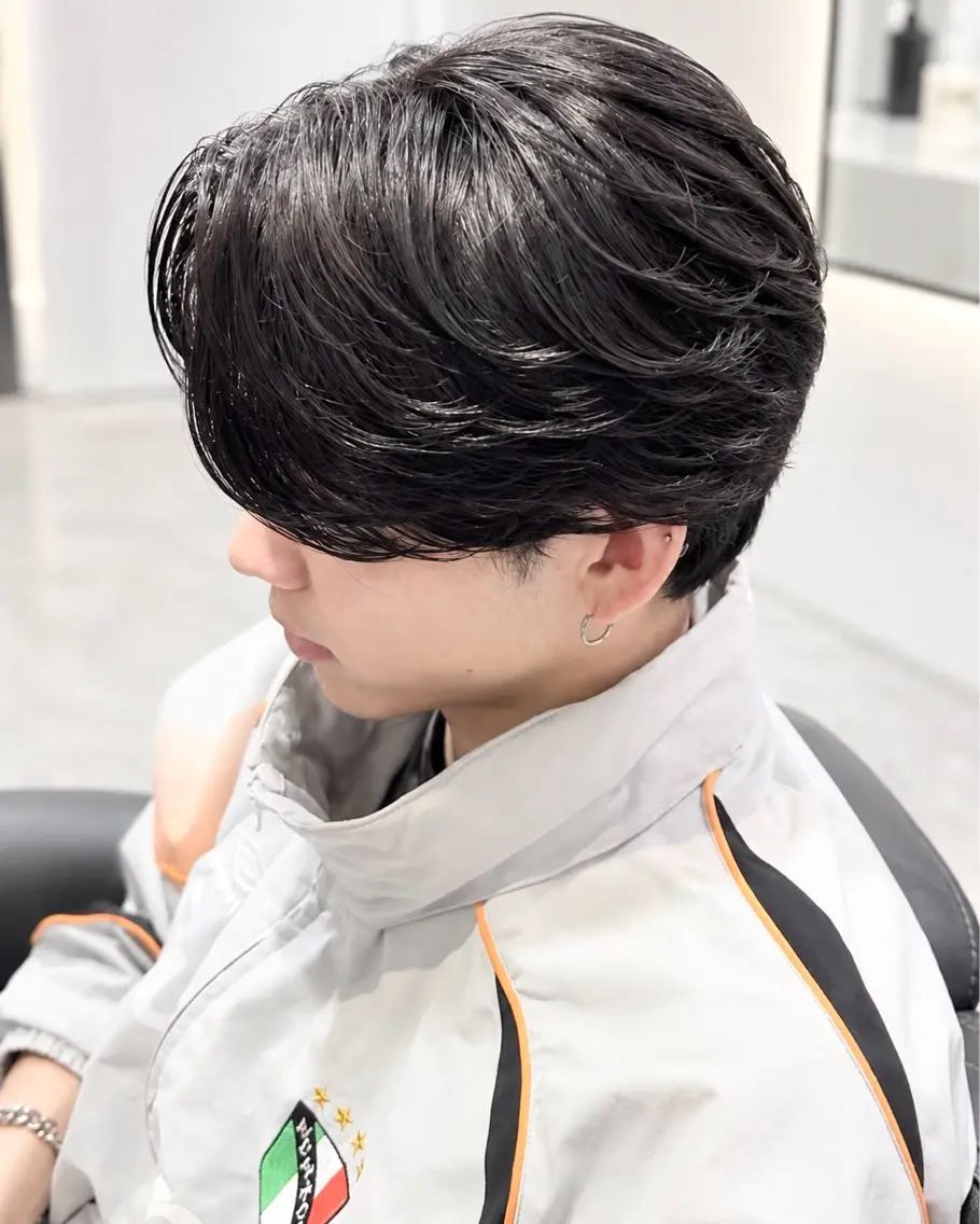 メンズ メンズパーマ カット 縮毛矯正 芝本 蓮のヘアスタイル