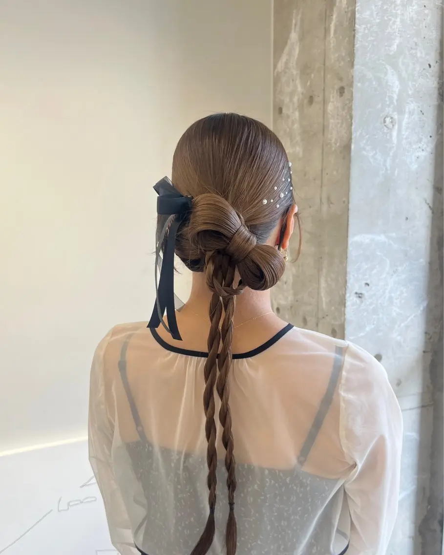 ヘアアレンジ ヘアセット 【NEWI】韓国ヘア 🇰🇷Honokaのヘアスタイル