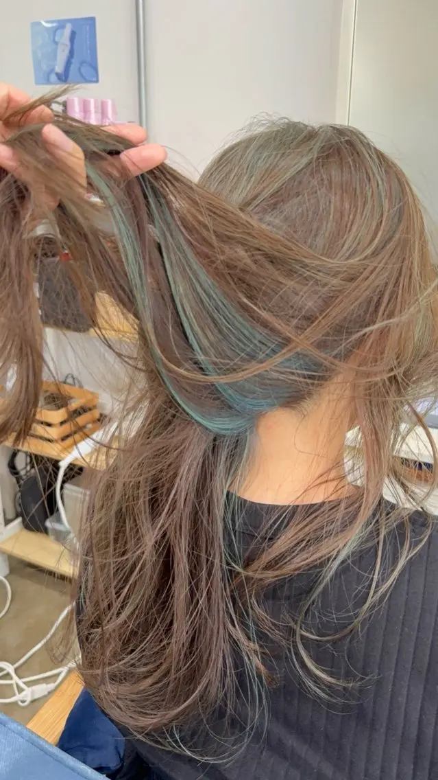 カラー ハイライトカラー ヘアカラー トリートメント Snaly カラー特化ページのヘアスタイル
