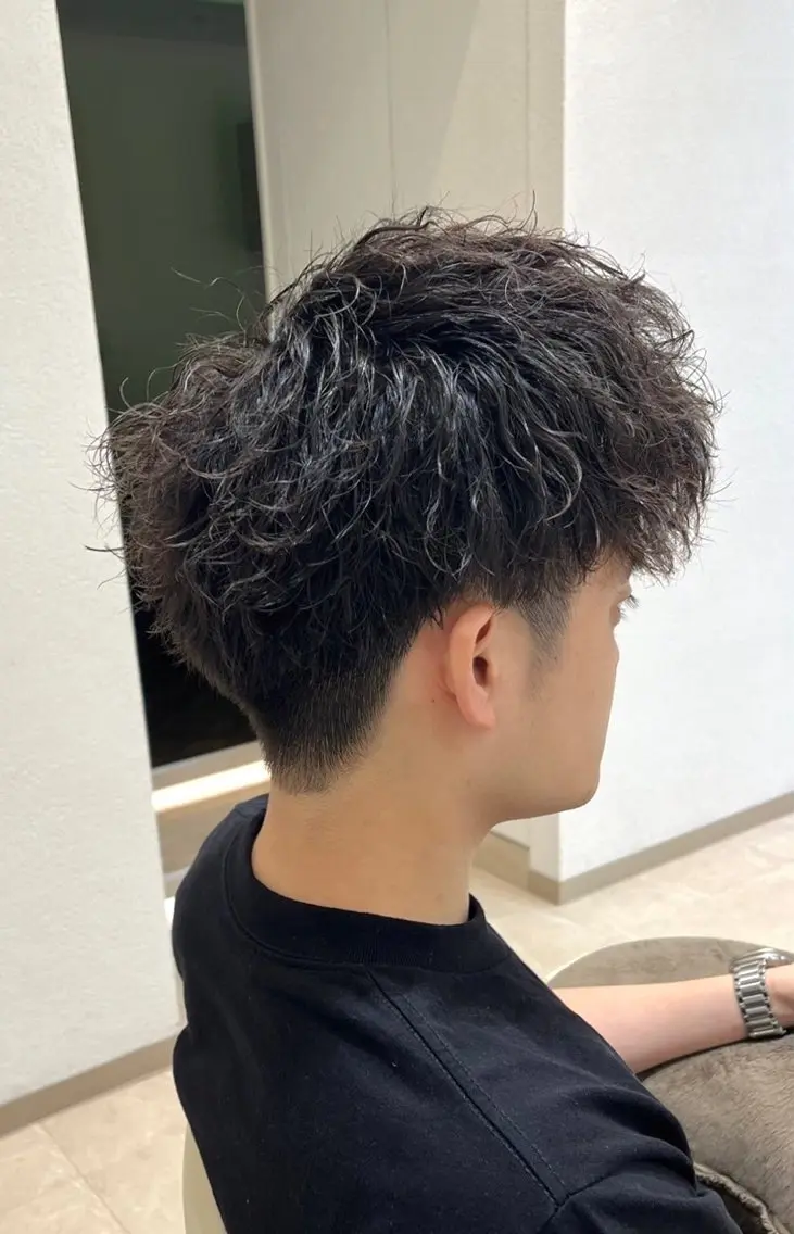 ショート パーマ メンズ 小林 優太 メンズパーマ✨のヘアスタイル