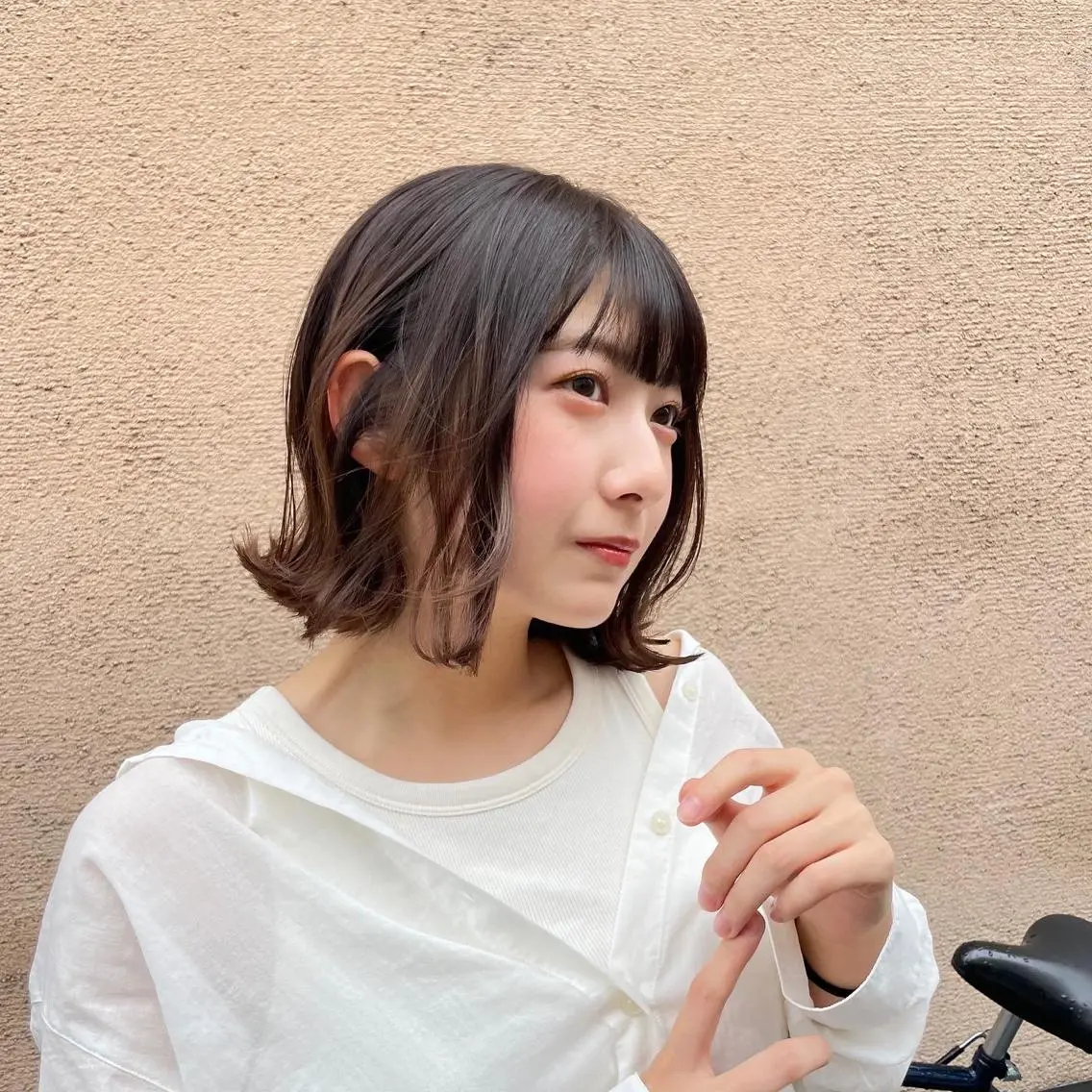 ショート ヘアアレンジ KURIA/ブリ ーチ/ダブルカラーのヘアスタイル