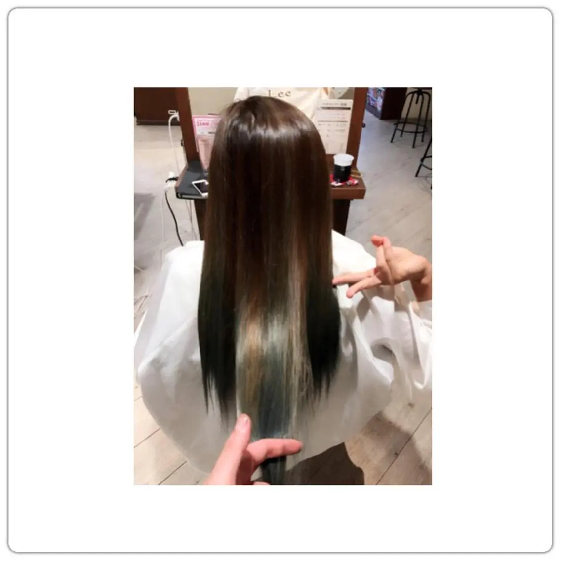 セミロング カラー ハイライトカラー ハイライト 【メンズカット】 澤下瑛一のヘアスタイル