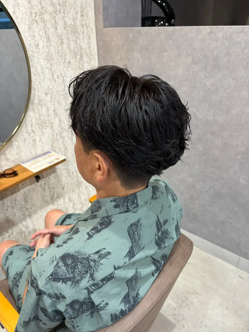 ショート パーマ カット パーマ balance.赤田 蒼空のヘアスタイル