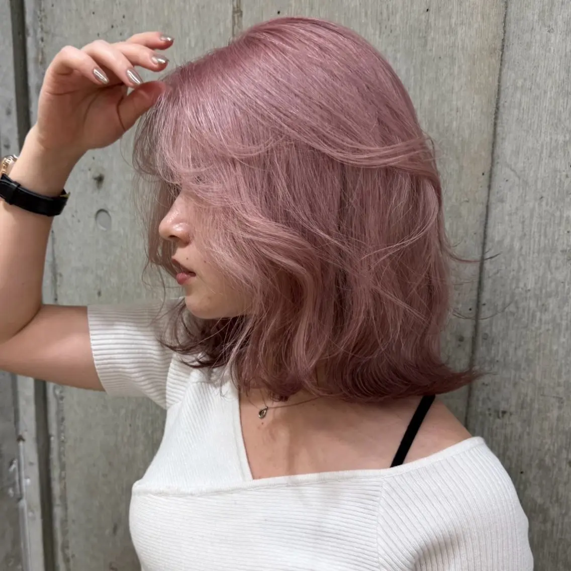 ショート カラー ヘアカラー 艶ハイトーン/ボブ ラベンダーカラー🪄のヘアスタイル