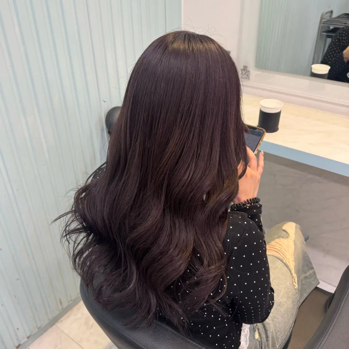 ロング カラー ヘアカラー トリートメント ヘッドスパ ヘアセット 暖色🩷透明感カラー ♡Maika♡のヘアスタイル