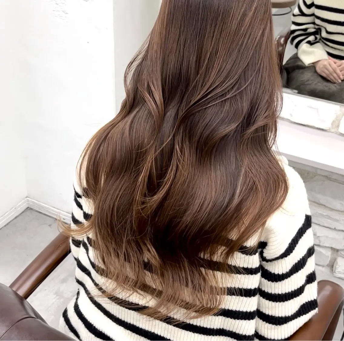 ロング カラー ベージュカラー カット ヘアカラー トリートメント 天王寺韓国ヘア✨ /髪質改善/小山歓実のヘアスタイル
