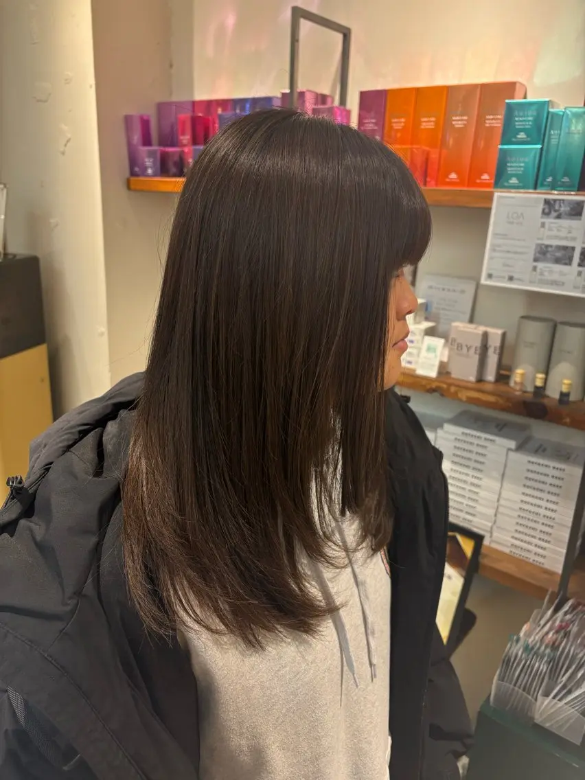 ミディアム カラー ヘアカラー 透明感カラー 🧚‍♂️さえのヘアスタイル