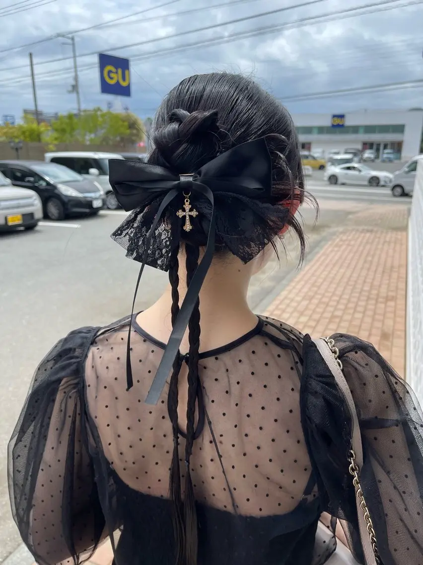 ロング お団子ヘア ヘアセット 佐野 悠のヘアスタイル