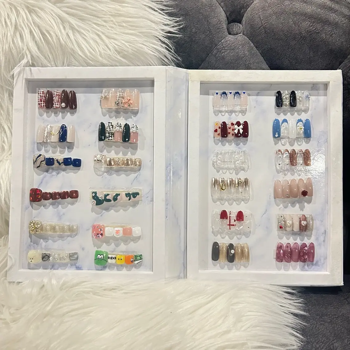 ネイル バレンタイン ハンドネイル 春日井Dahlia Beauty中川のネイルデザイン