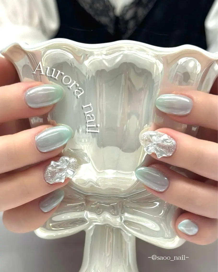 ネイル ハンドネイル ハンドケア 🎀sao🎀銀座 ワンホンネイルのネイルデザイン