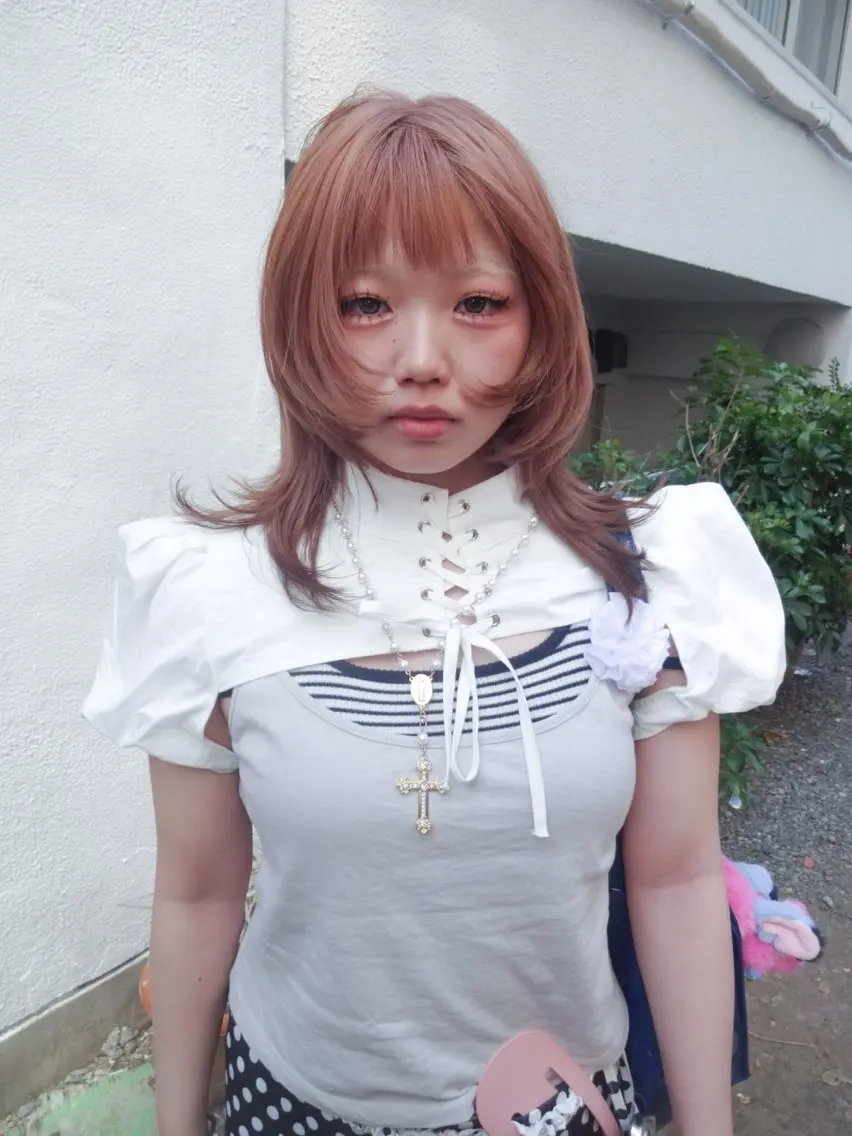 カラー ベージュカラー ブリーチ ピンクカラー ピンクベージュ カット ヘアカラー mahiro/ Dijon🫗のヘアスタイル
