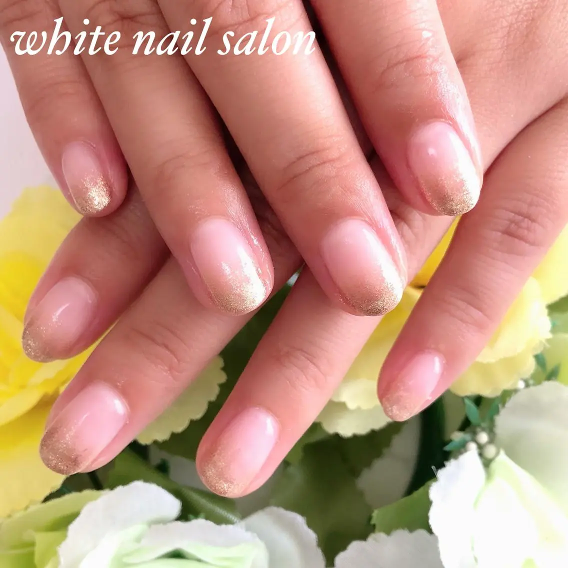 ネイル アートネイル フットネイル フレンチネイル ジェルネイル グラデーション white nail salonのネイルデザイン