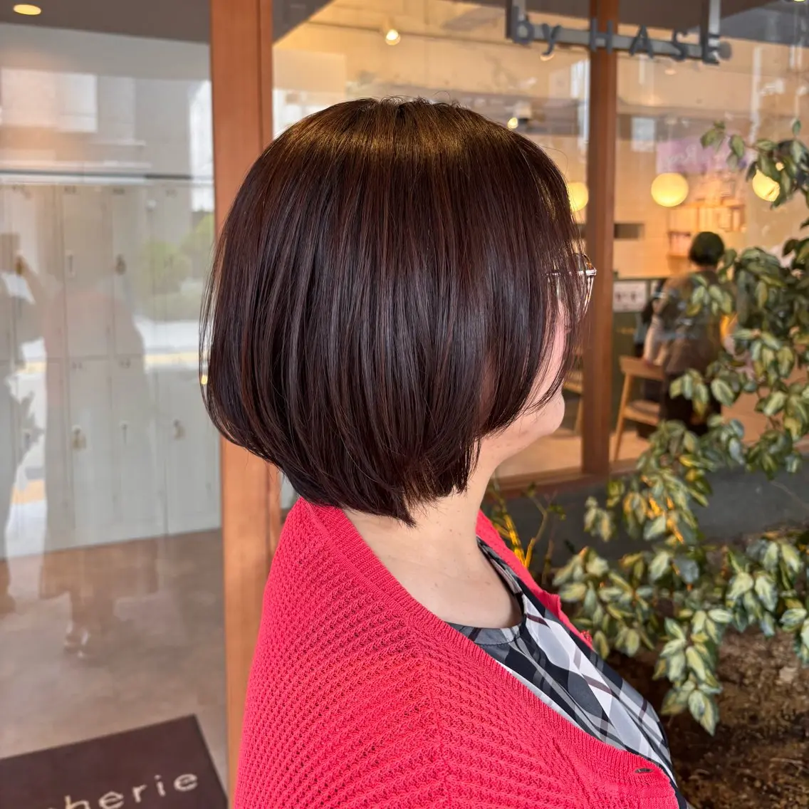 ショート ショートボブ ボブ ショートヘア カット トリートメント 草津駅前/本日空き 有/岩本遥加のヘアスタイル