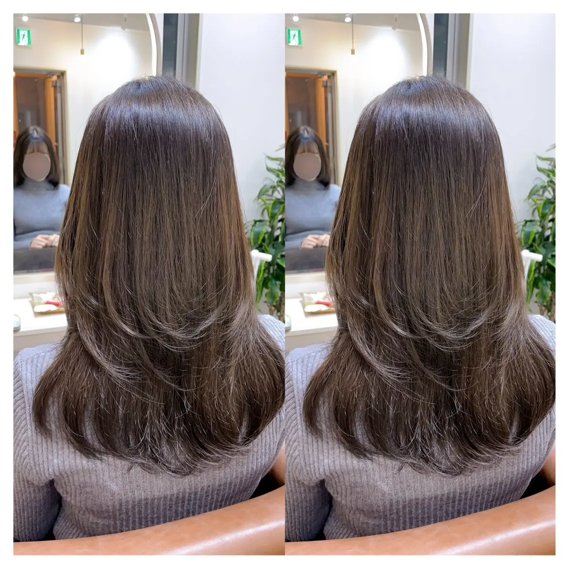 ミディアム カラー カット ヘアカラー トリートメント 村山 茉衣のヘアスタイル