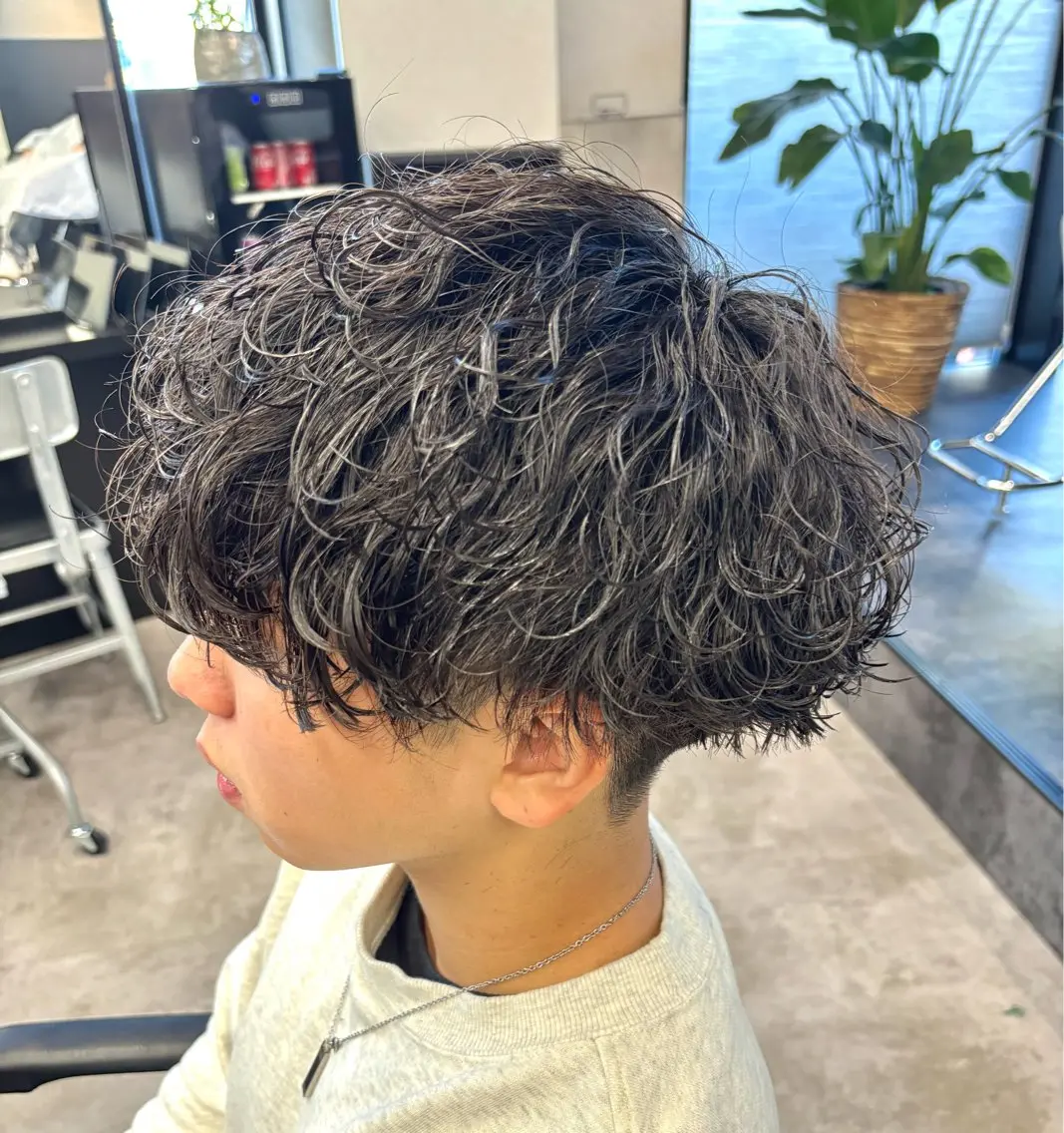 パーマ メンズ メンズパーマ 波巻きパーマ カット パーマ メンズサロン/戸塚駅 東口3分/冨田大輝のヘアスタイル