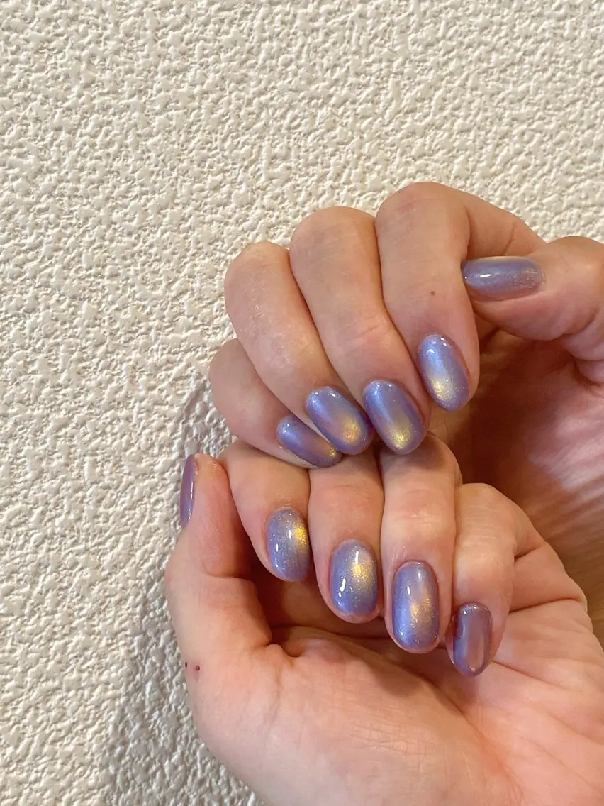 ネイル オーロラネイル フットネイル フレンチネイル ジェルネイル マグネットネイル ハンドネイル mogunail &blowのネイルデザイン