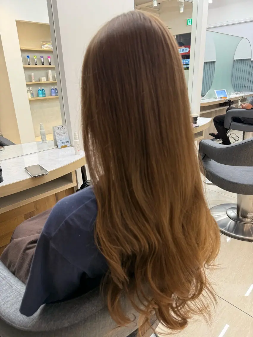 ロング ヘアカラー トリートメント ヘッドスパ ヘアセット 💎艶髪カラー✨ kei/透明感のヘアスタイル