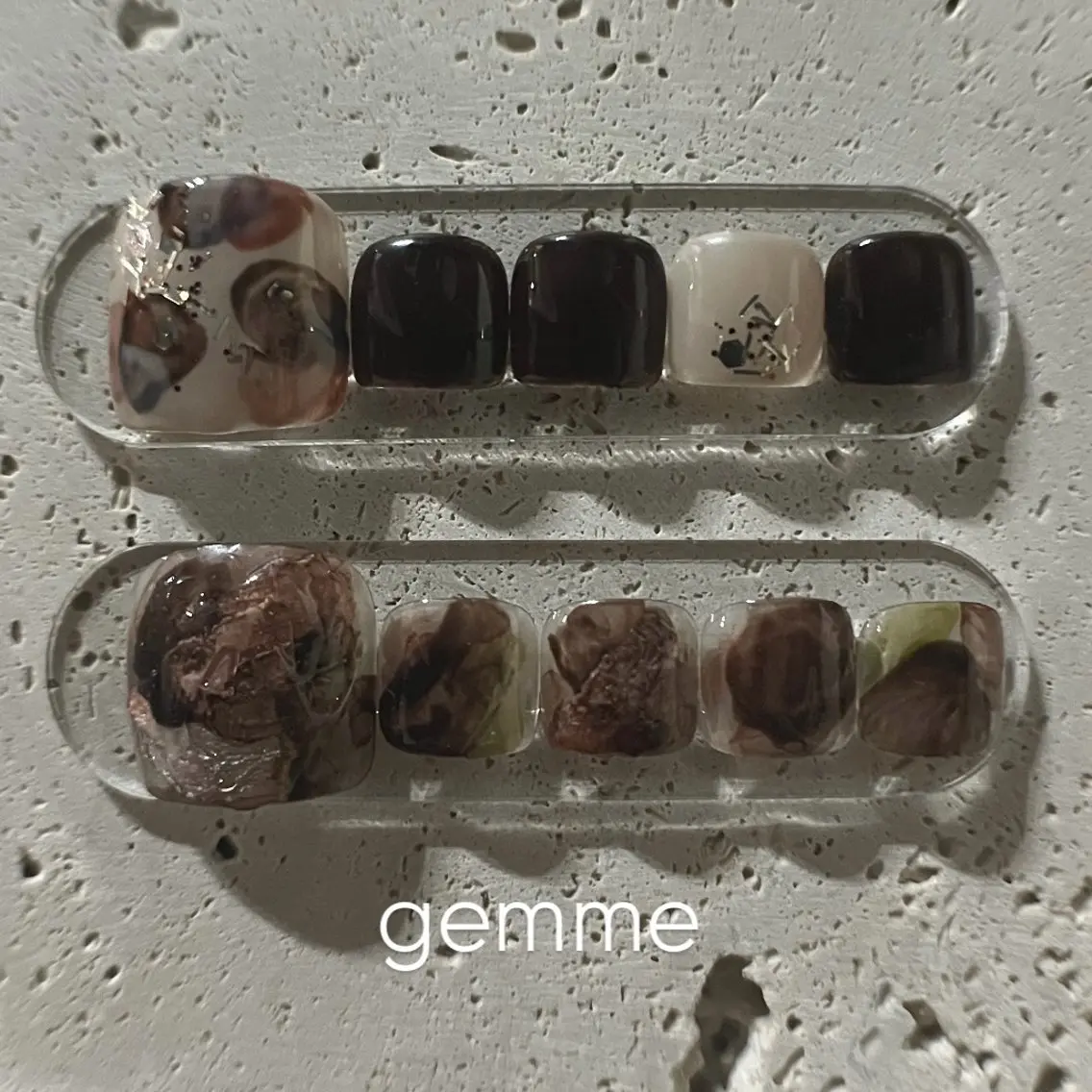 ネイル ジェルネイル フットネイル gemme 𓂃 yuiのマツエク・マツパデザイン