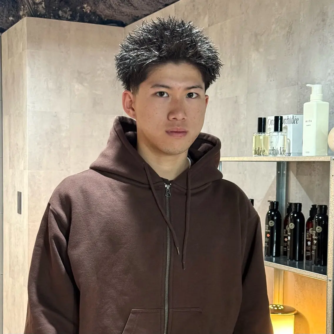 ショート パーマ メンズ フェードカット メンズパーマ スパイキーショート ショートヘア スパイキーショート/ 短髪/渋谷/kiyoのヘアスタイル