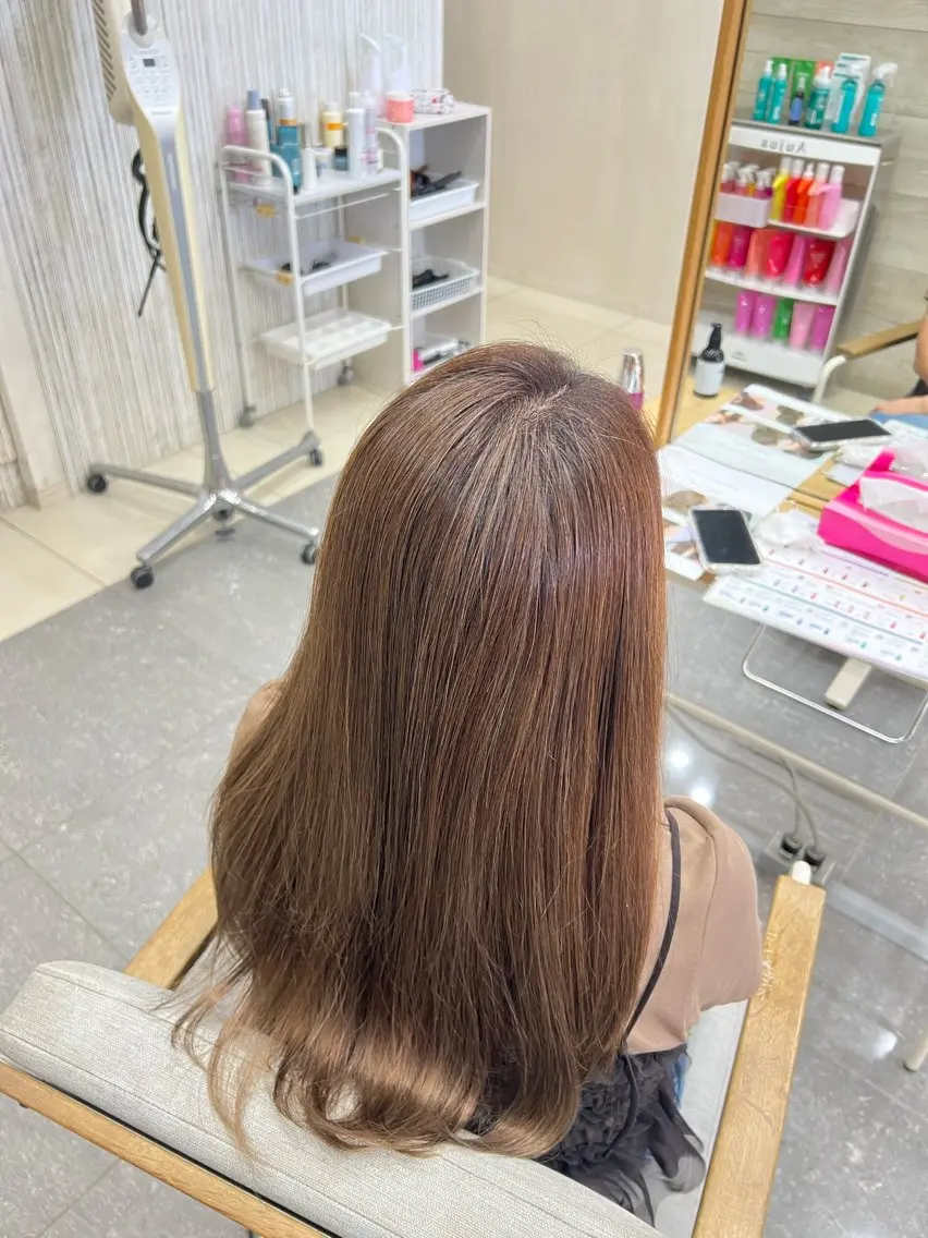 ロング カラー ヘアカラー 太白区/白髪ぼかし ハイライト/千葉達人のヘアスタイル