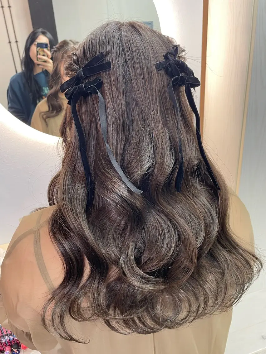 ヘアアレンジ ヘアセット オノ アカネのヘアスタイル