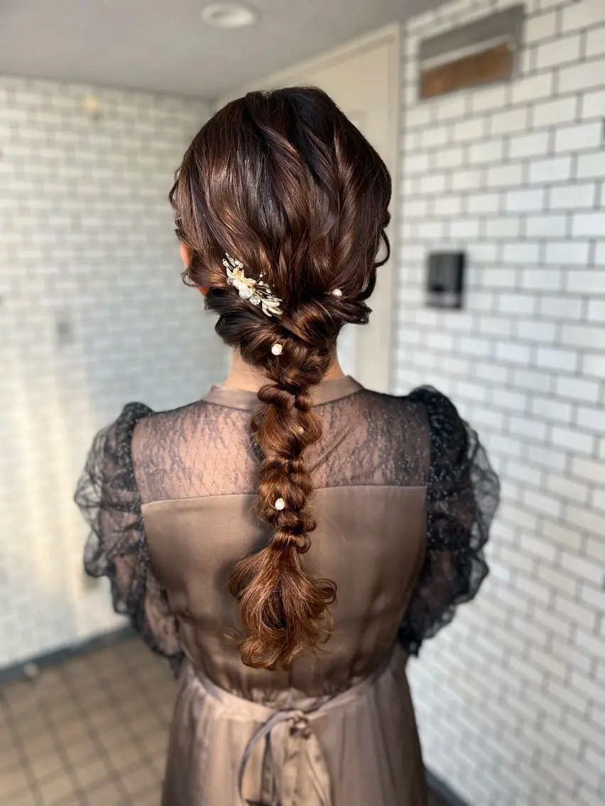 ヘアアレンジ ヘアセット 大人可愛いヘアメイク 💋🧚‍♀️しずかのヘアスタイル