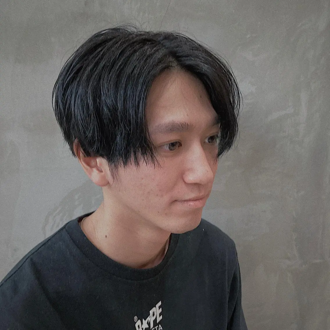 ミディアム パーマ メンズ 波巻きスパイラルパー マ/シャドウパーマ駿のヘアスタイル
