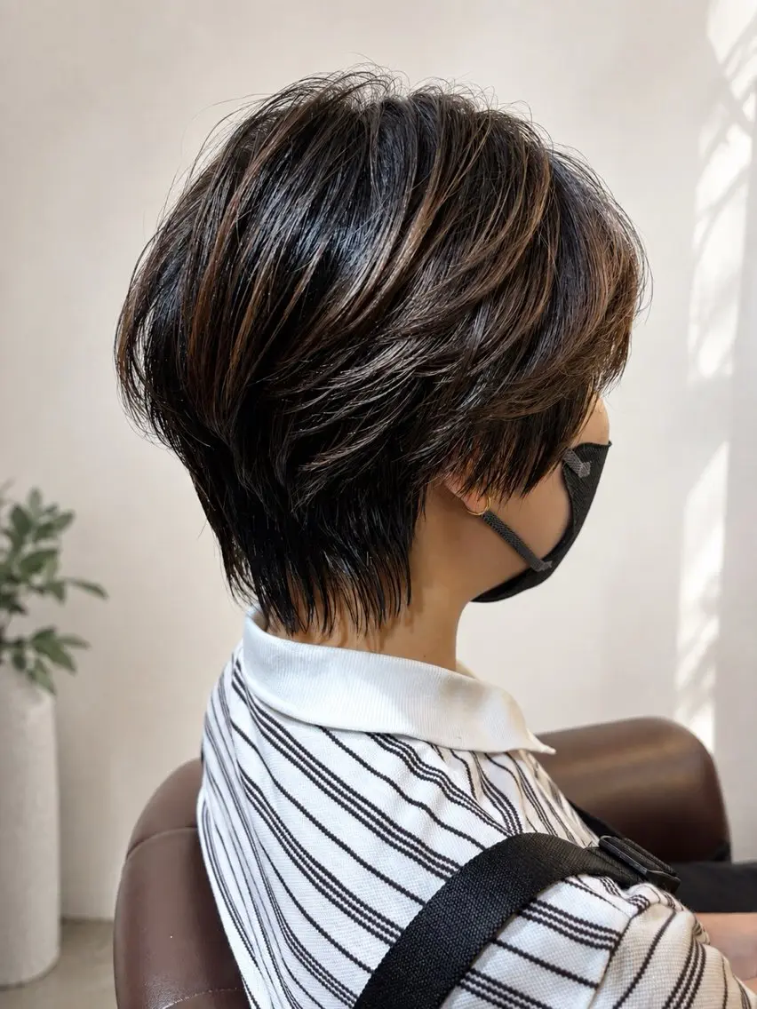 ショート ショートヘア カット 🌀メンズパーマ🌀 平川海夢のヘアスタイル