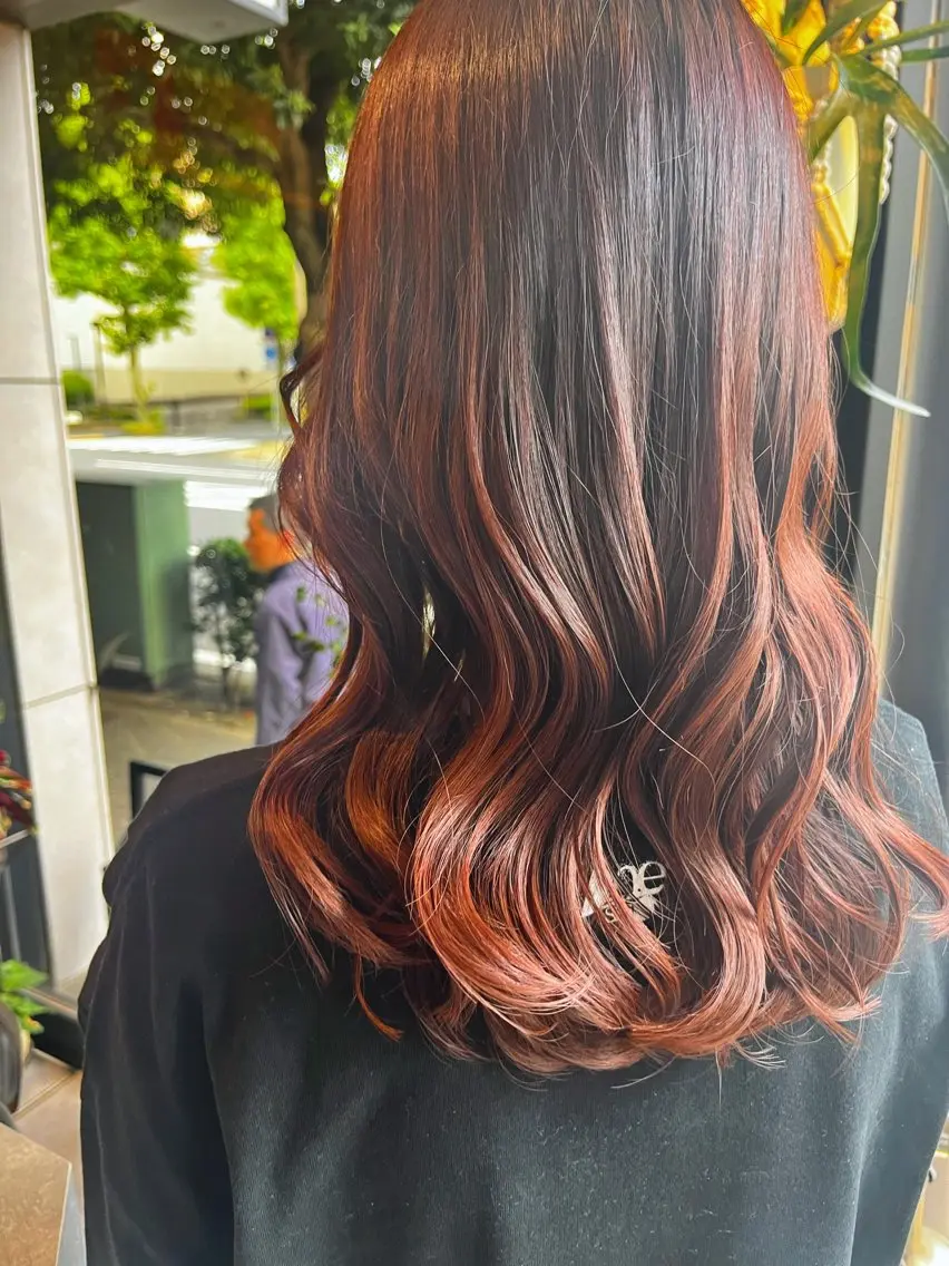 ミディアム カラー 似合わせカット Rinka🌻のヘアスタイル