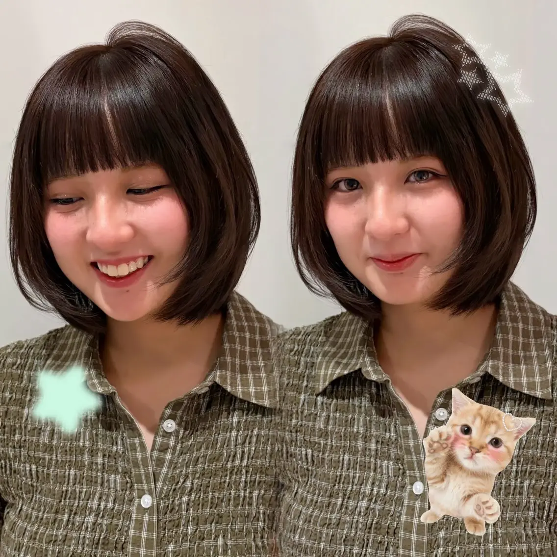 ショート カラー ヘアカラー 透明感🫧/韓国風 ヘア🇰🇷/さくらのヘアスタイル