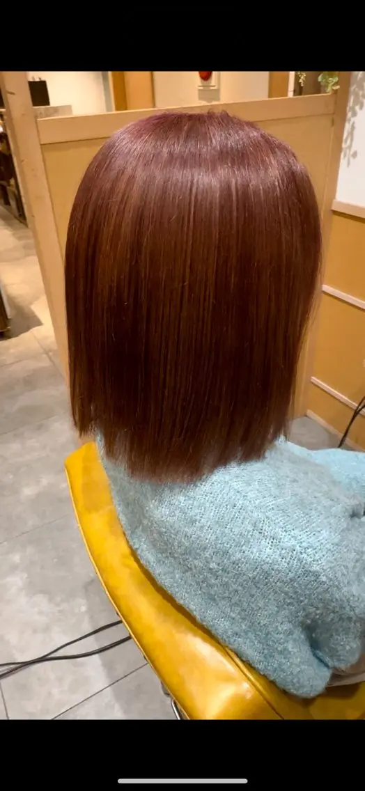 ミディアム カラー ブラウンカラー ピンクカラー ピンクブラウン 木村 涼雅のヘアスタイル