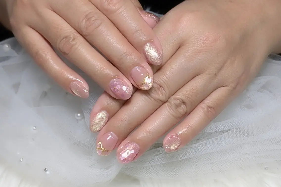 ネイル 桜ネイル ハンドネイル m&pPrivate nailsalonのネイルデザイン