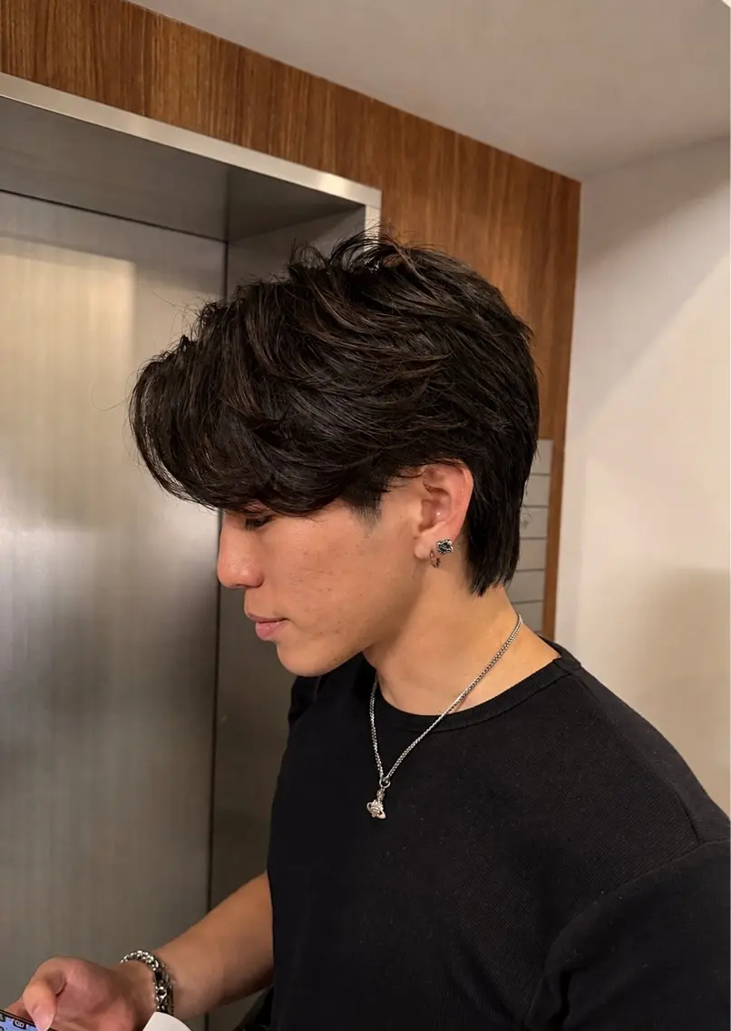 パーマ メンズ フェザーパーマ メンズパーマ カット パーマ 【新宿】川口開世 cut・permのヘアスタイル