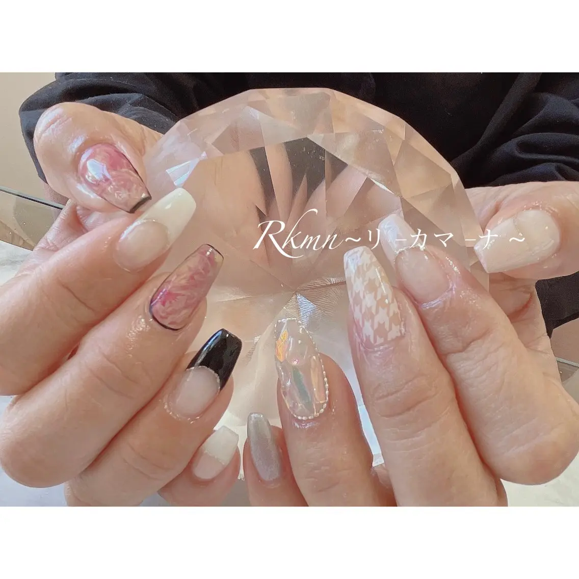 ネイル アートネイル フレンチネイル ニュアンスネイル 春ネイル ハンドネイル フットネイル ハンドケア Rkmn ~リ-カマ-ナ~のネイルデザイン