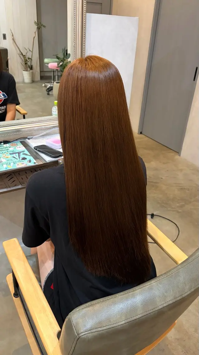 ロング カラー ブリーチ ブリーチなしカラー ブリーチモデル募集/ 金木洸瑠のヘアスタイル