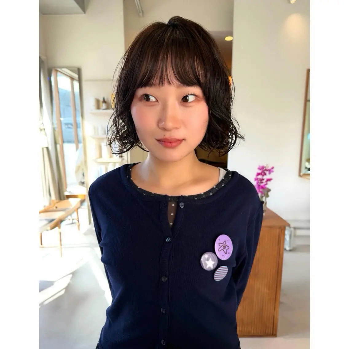 【✨️人気No.1✨️】パーマ+カット+トリートメント🫧の写真