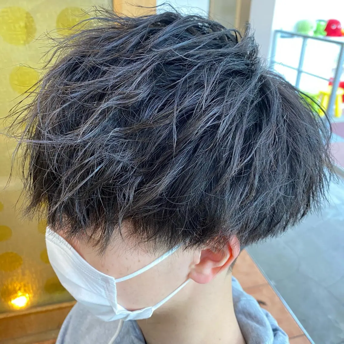 パーマ メンズ メンズパーマ メンズツイストパーマ ツイストパーマ カット ヘアカラー ヘッドスパ メンズ/韓国レイヤー /透明感カラー那須野のヘアスタイル