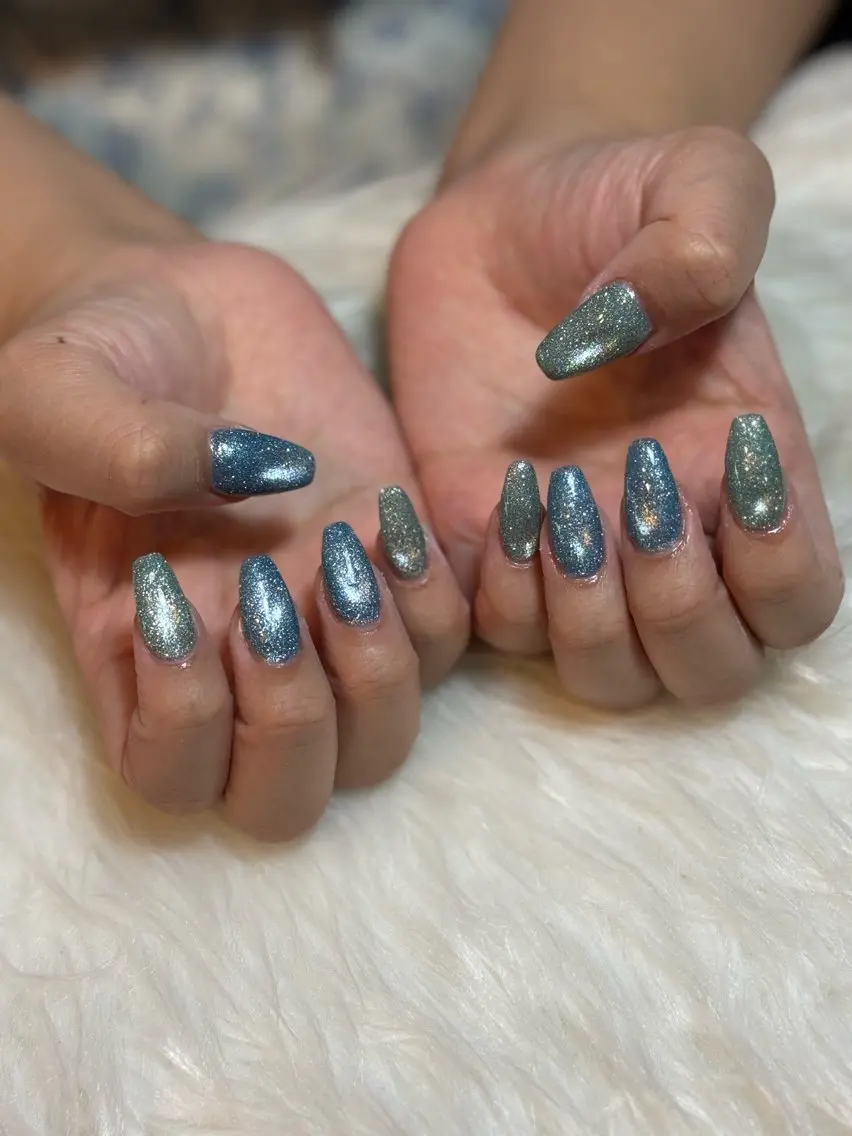ネイル スカルプネイル ショートネイル ハンドネイル Role'crin 💜manakaのネイルデザイン