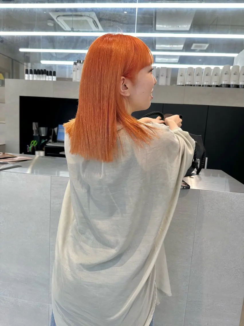【ご新規様】カット+ケアブリーチ+フルカラー+補修trの写真
