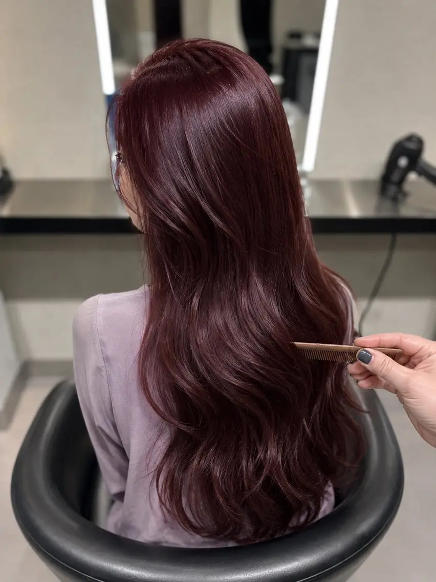 ミディアム カラー ブラウンカラー トリートメント 🌈ウルトワ水素 髪質改善naru🌈のヘアスタイル