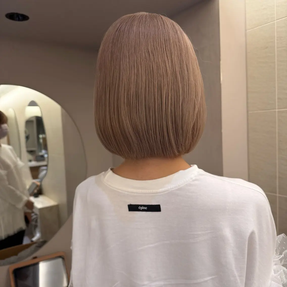 ミディアム ボブ ヘアカラー ブリーチカラー🌟/ ちさとのヘアスタイル