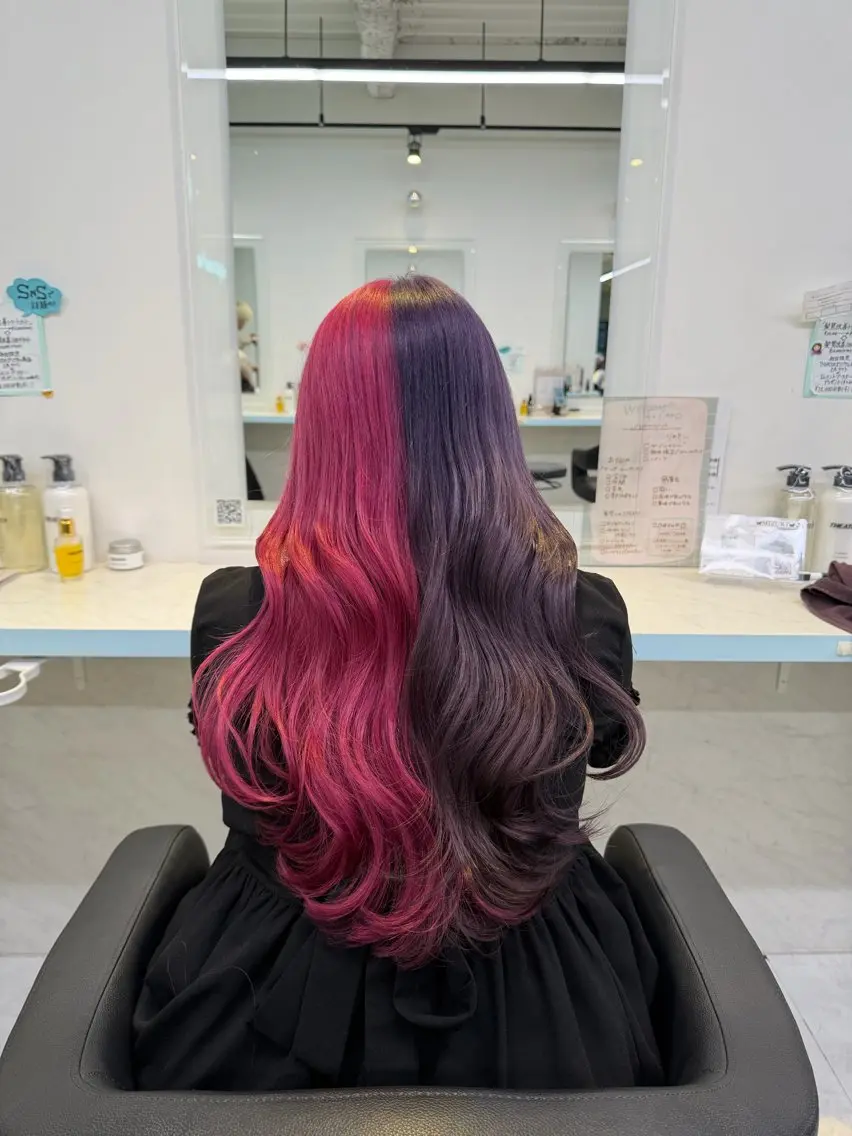 ロング カラー ヘアカラー トリートメント ブリーチカラー 🩵MIZUKIのヘアスタイル