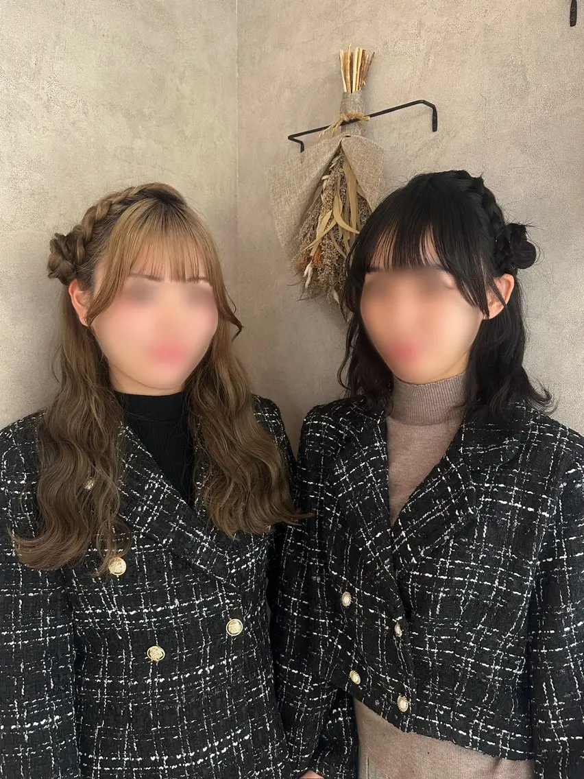 ヘアアレンジ ヘアセット 廣末 千菜のヘアスタイル