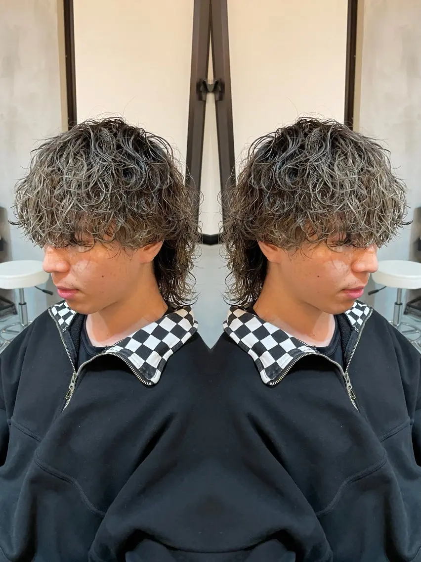 【ご再来様対象】メンズカット➕波巻きパーマ¥9,500【ウェーブ/外国人風】の写真