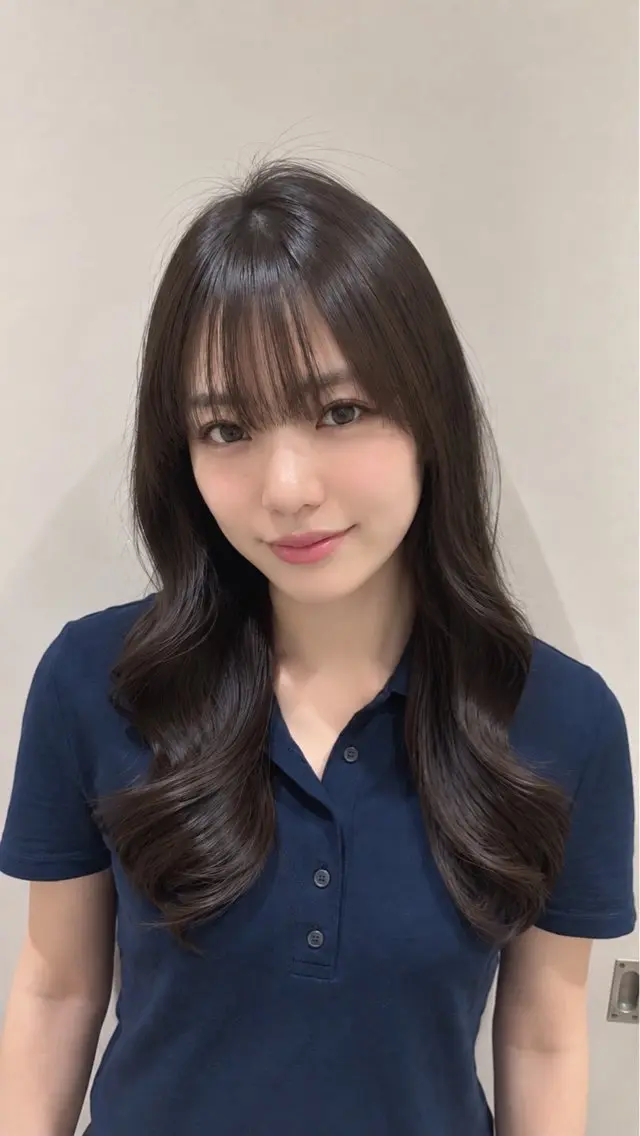 ロング カット ヘアカラー トリートメント 美髪/ツヤ髪 🍼Sana🍼のヘアスタイル