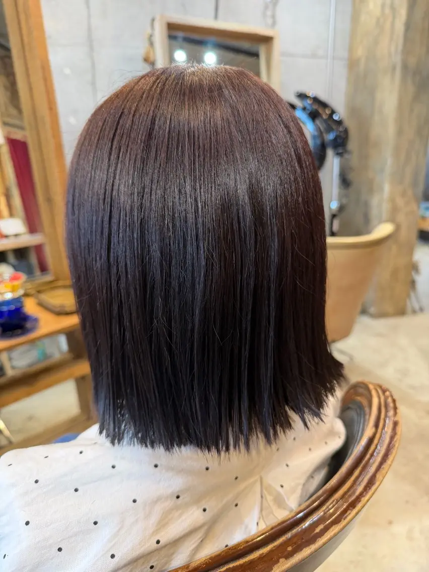 ショート カラー ヘアアレンジ 切りっぱなしボブ ボブ カット ヘアカラー トリートメント 🍀Ryosuke 🍀のヘアスタイル