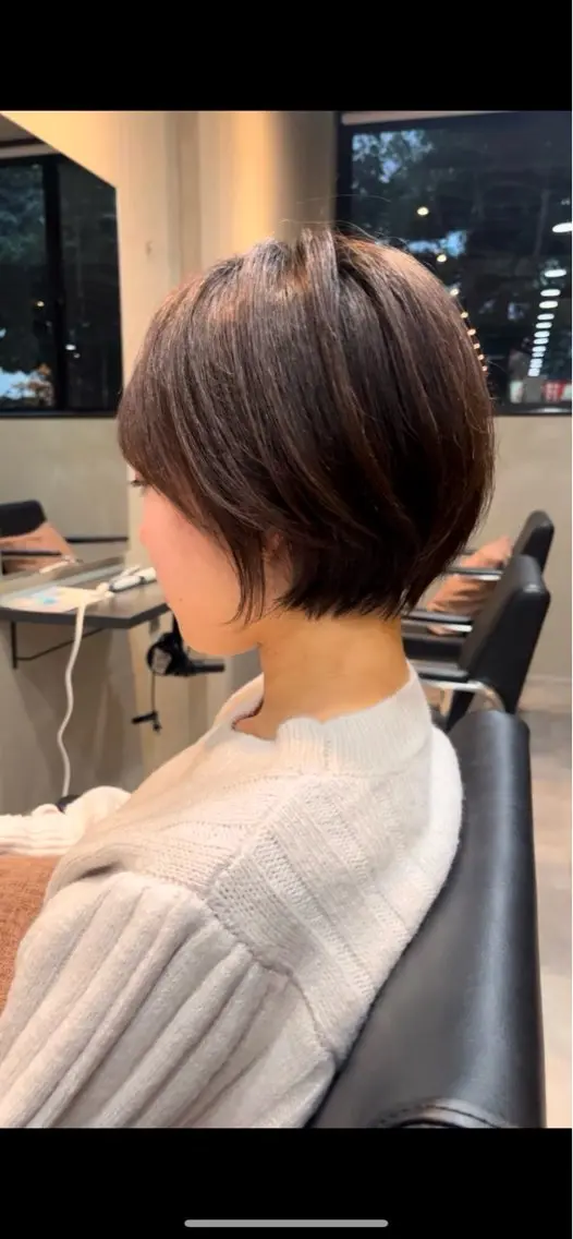 ショート カラー 似合わせ/透明感 カラー/豊中/かこのヘアスタイル