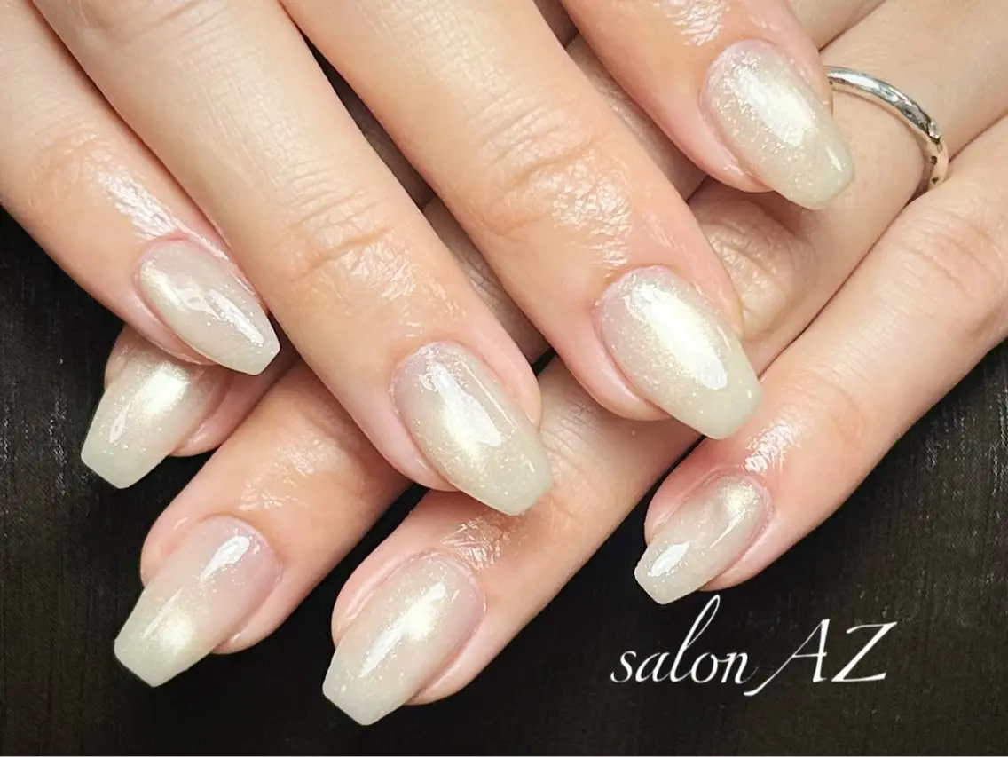 ネイル アートネイル フットネイル フレンチネイル マグネットネイル 持ち込み ハンドネイル salonAZ Miaのネイルデザイン