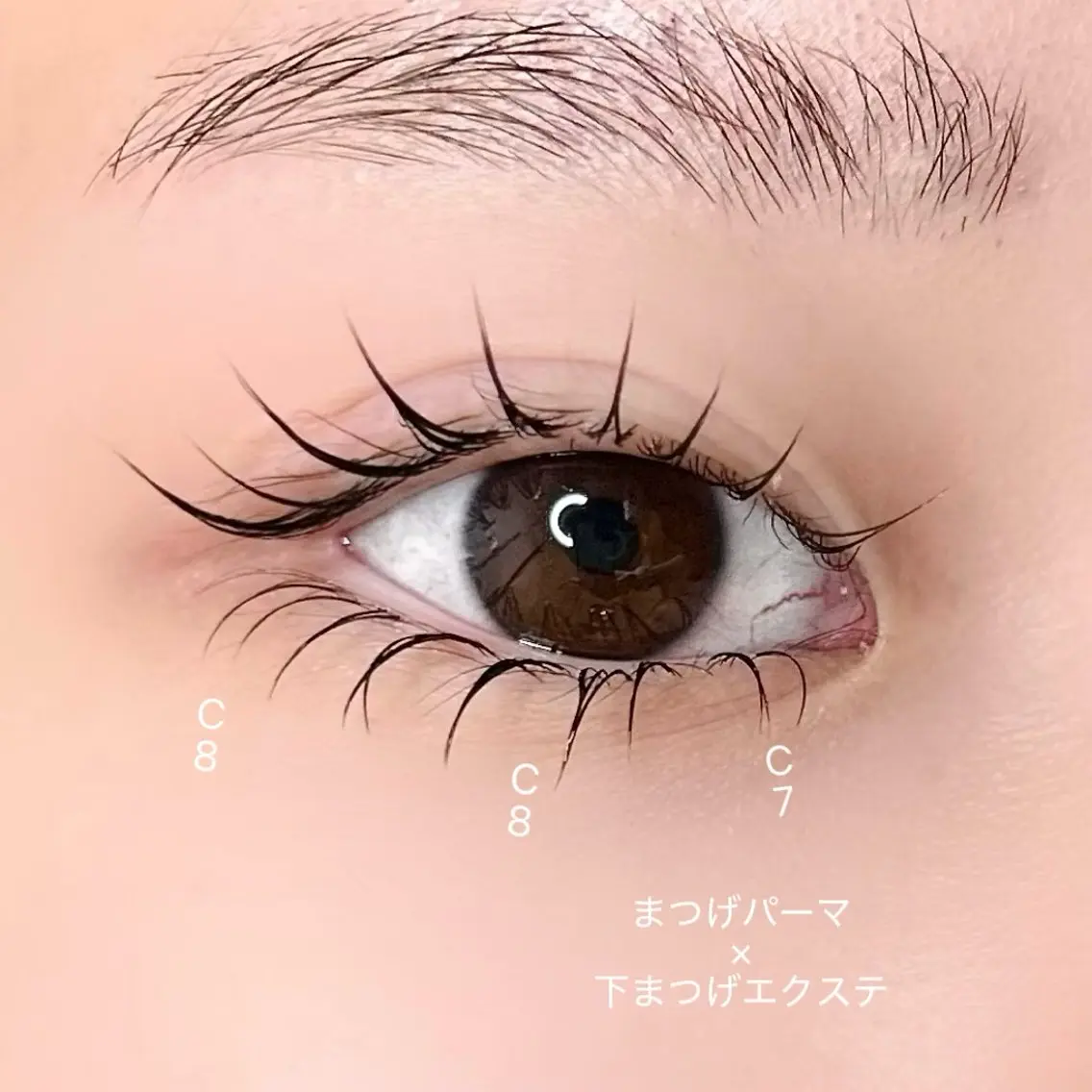 下まつ毛 エクステ40本♪の写真